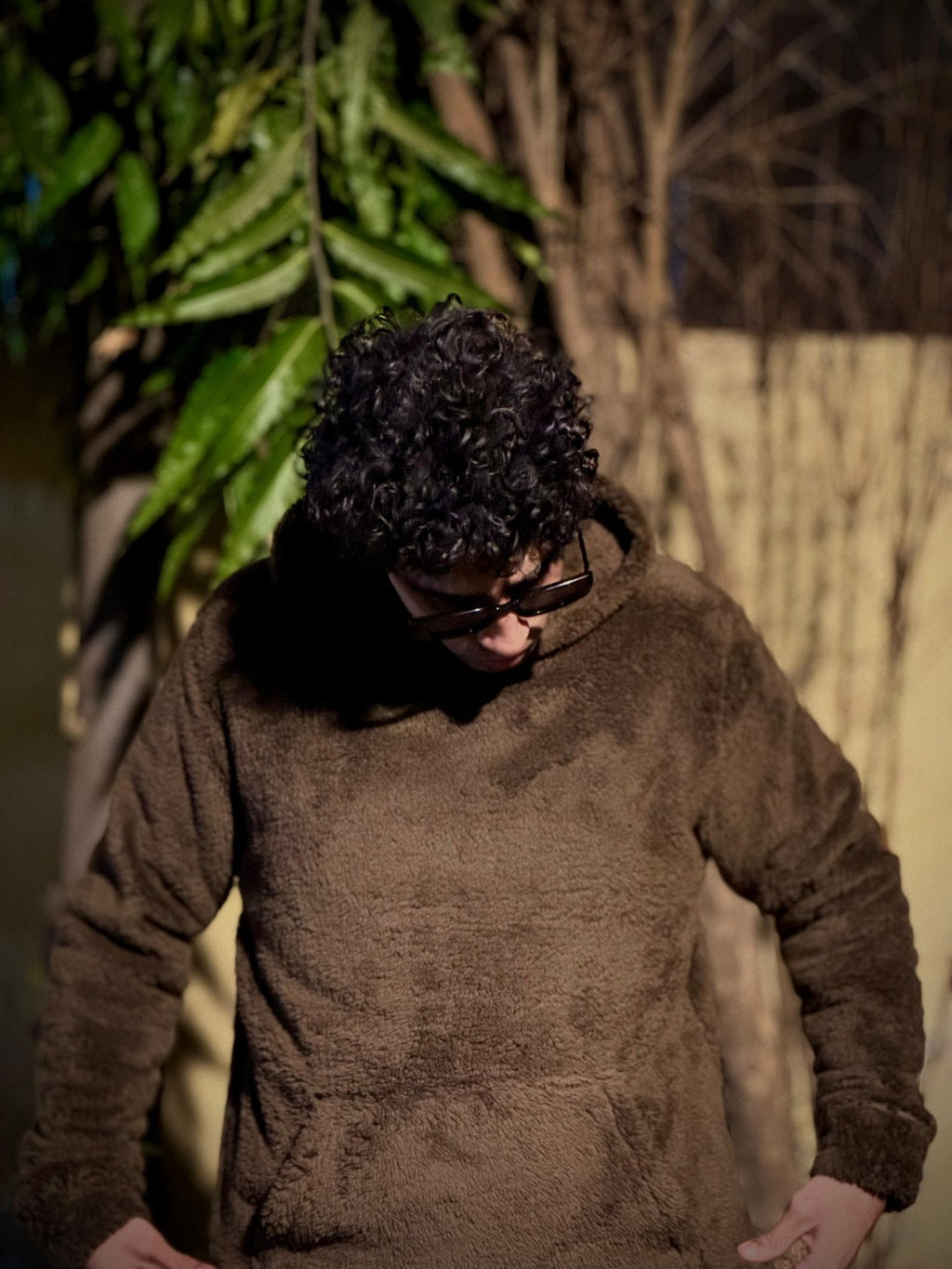 Teddy Fur Oversized Unisex Hoodie Brown - Pardais Clothing